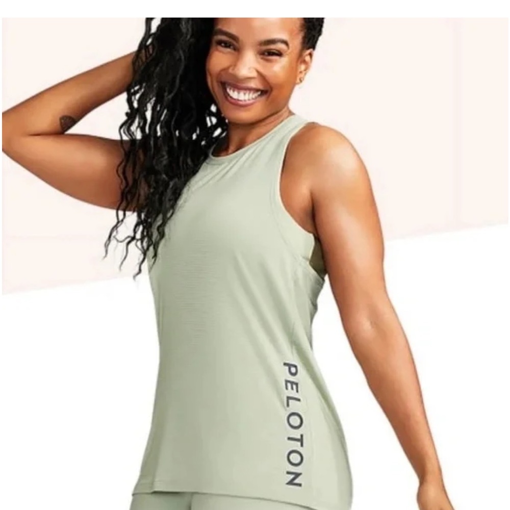 Peloton‎ Green Sleeveless Tank Top Athletic Style